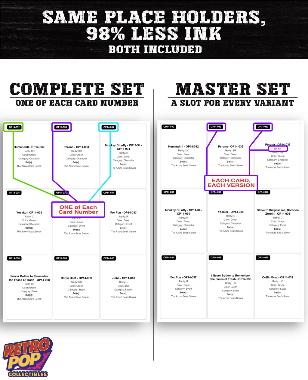 The Azure Sea's Seven One Piece TCG binder placeholders printable PDF - image 5
