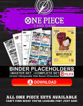 500 Years in the Future One Piece TCG binder placeholders printable PDF - includes Boa Hancock