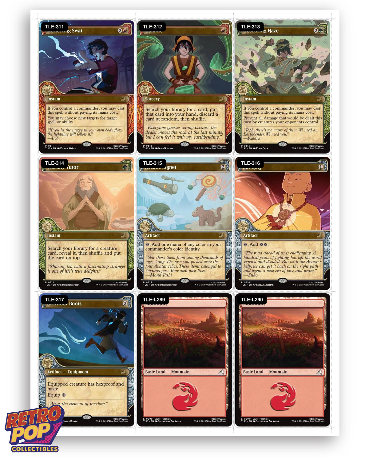 Avatar Eternal-Legal Magic The Gathering binder placeholders printable PDF - image 7