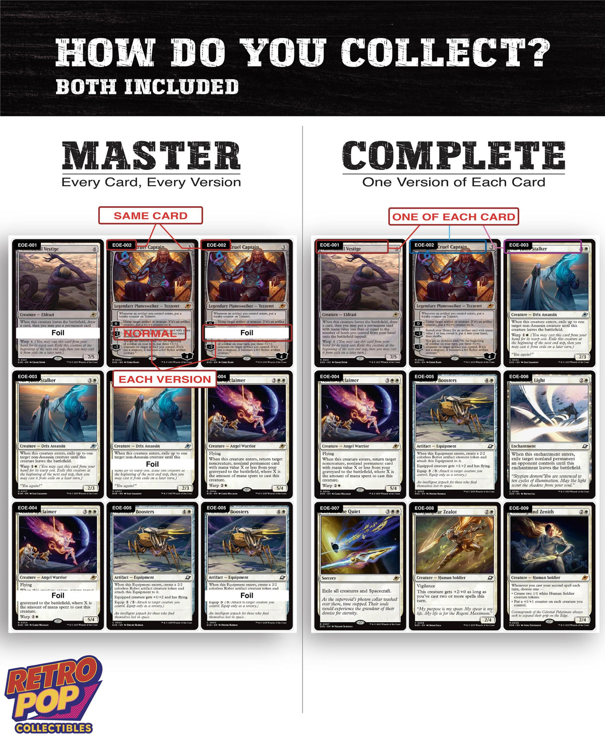 Edge of Eternities Magic The Gathering binder placeholders printable PDF - image 4