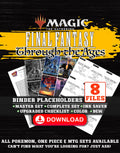 Final Fantasy Through the Ages Magic The Gathering binder placeholders printable PDF - includes Blessing of the Oracle - Akro