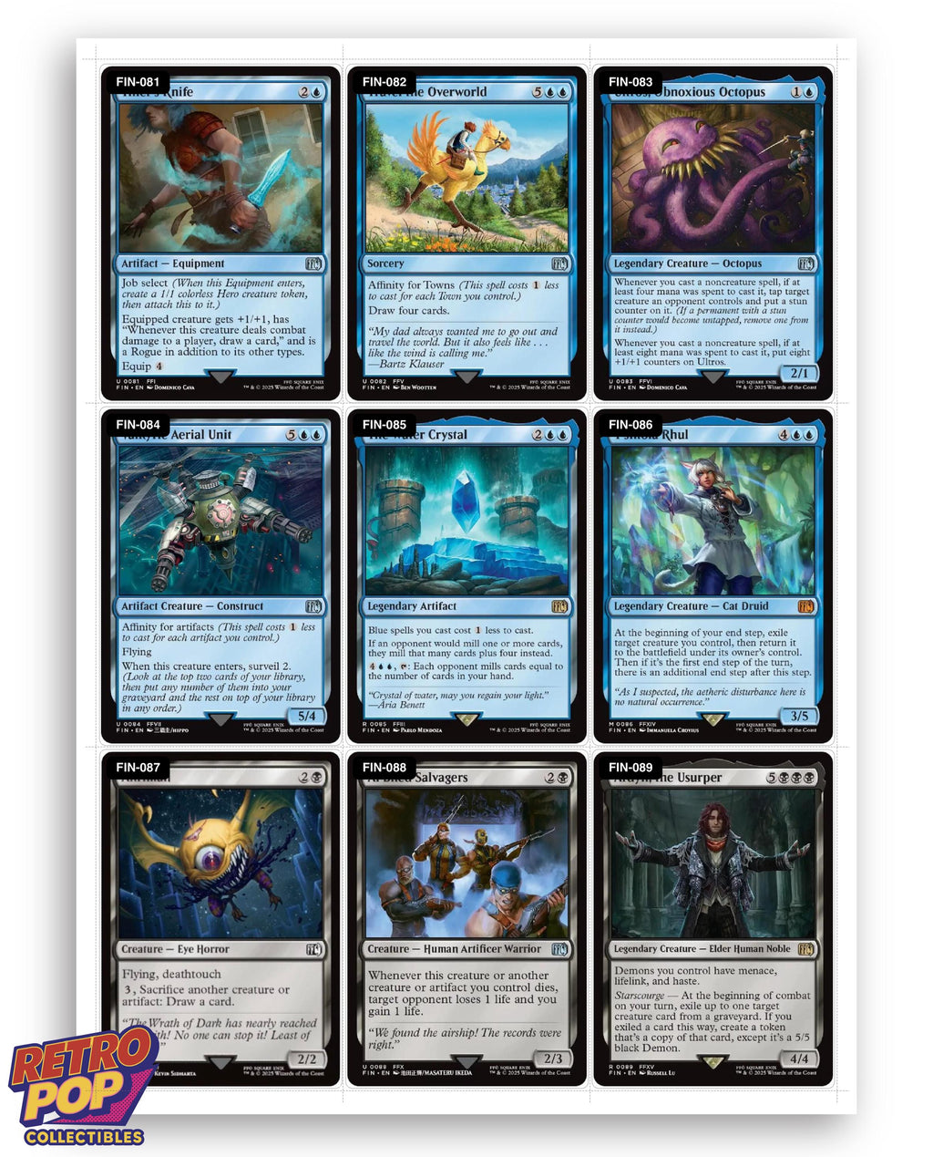 Final Fantasy Magic The Gathering binder placeholders printable PDF - image 10