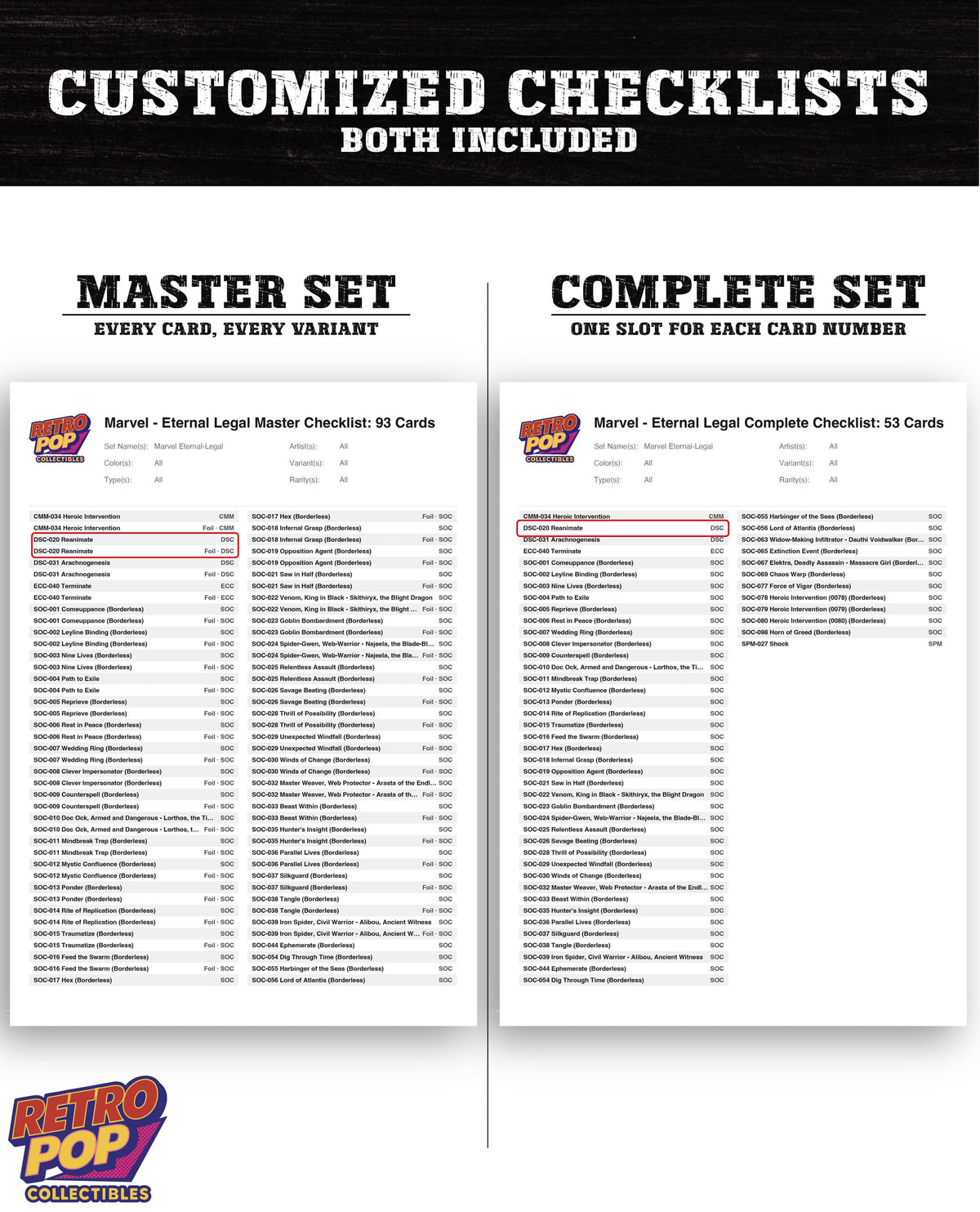 Marvel Eternal-Legal Magic The Gathering binder placeholders printable PDF - image 6