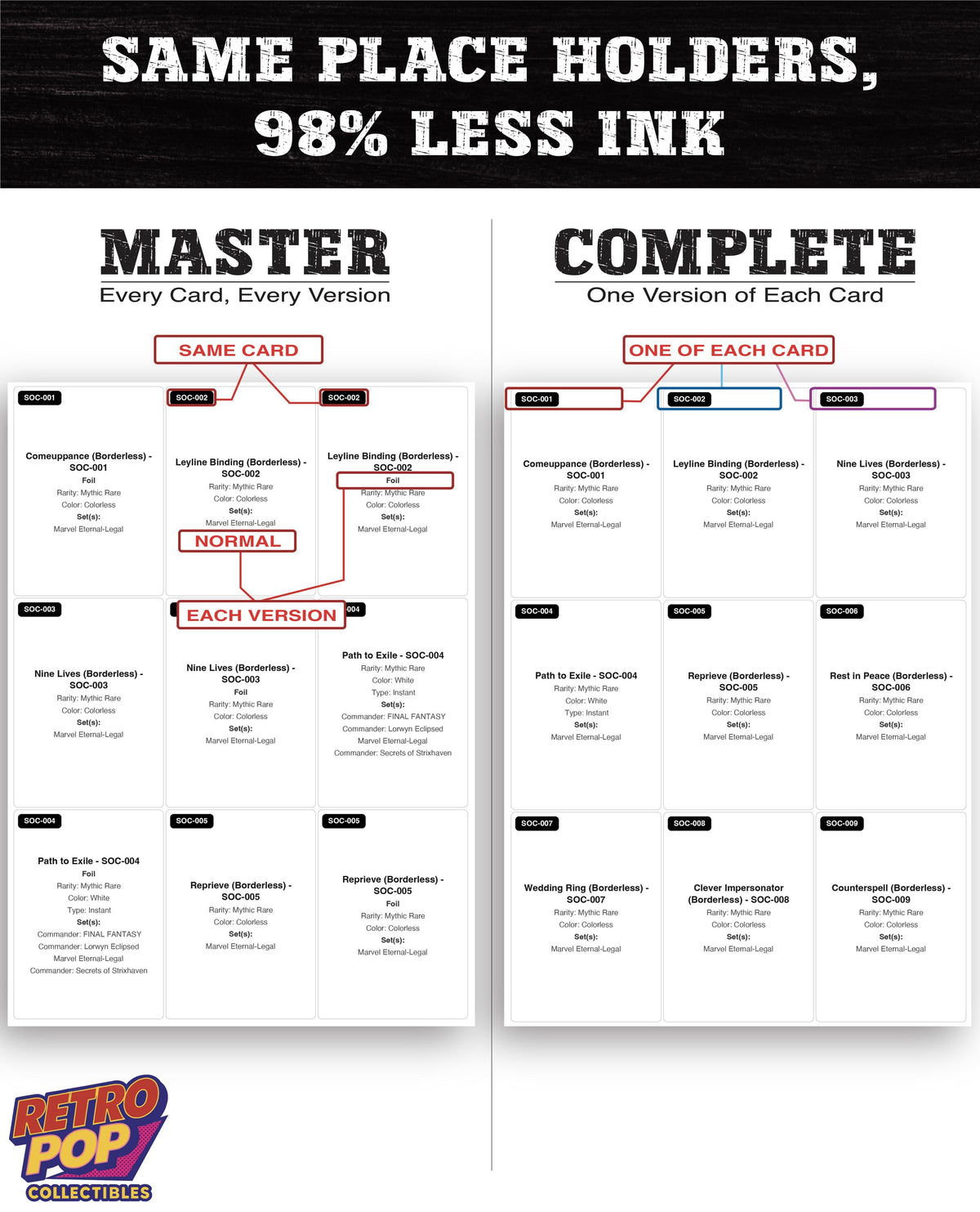 Marvel Eternal-Legal Magic The Gathering binder placeholders printable PDF - image 5