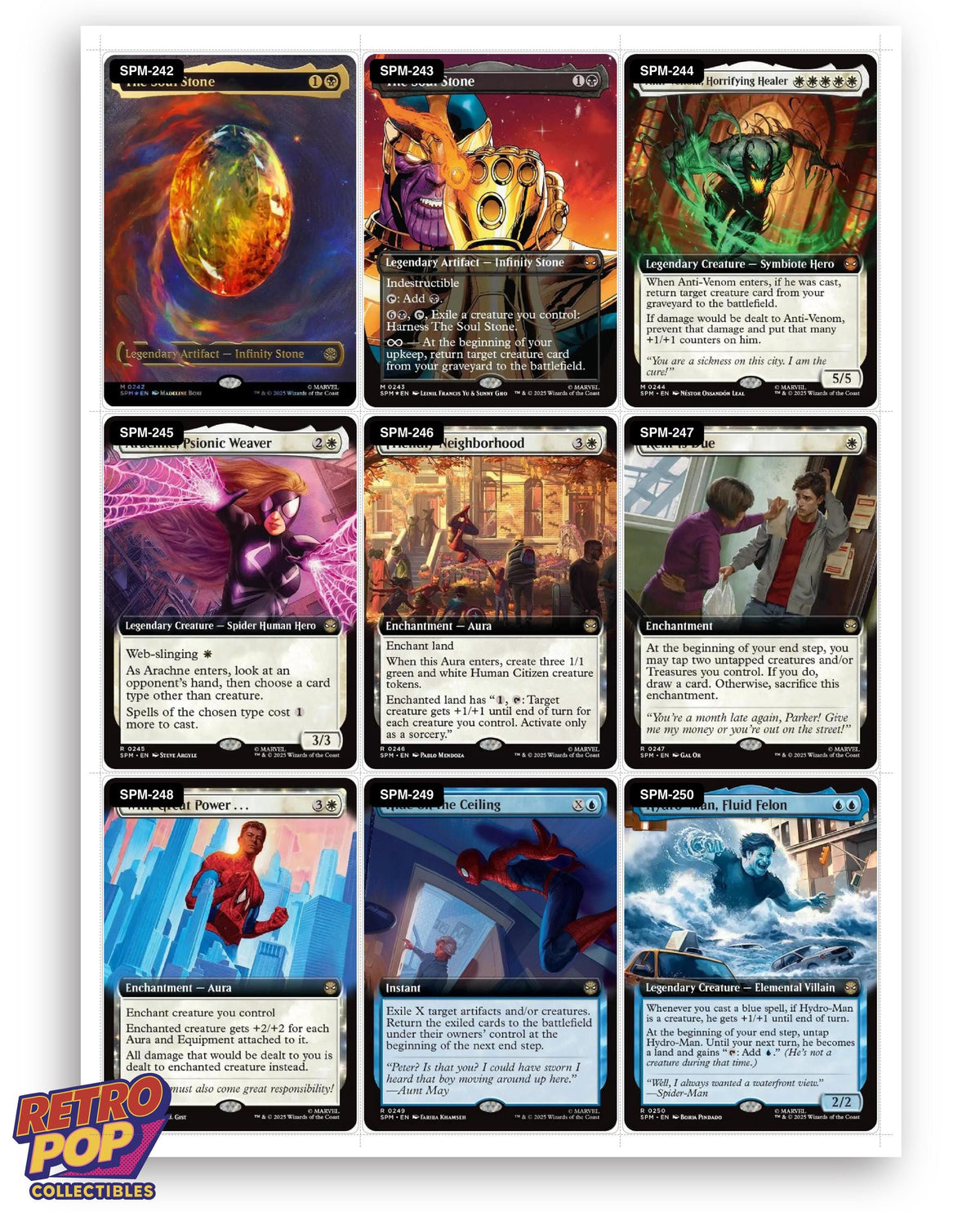 Spider-Man Magic The Gathering binder placeholders printable PDF - image 7