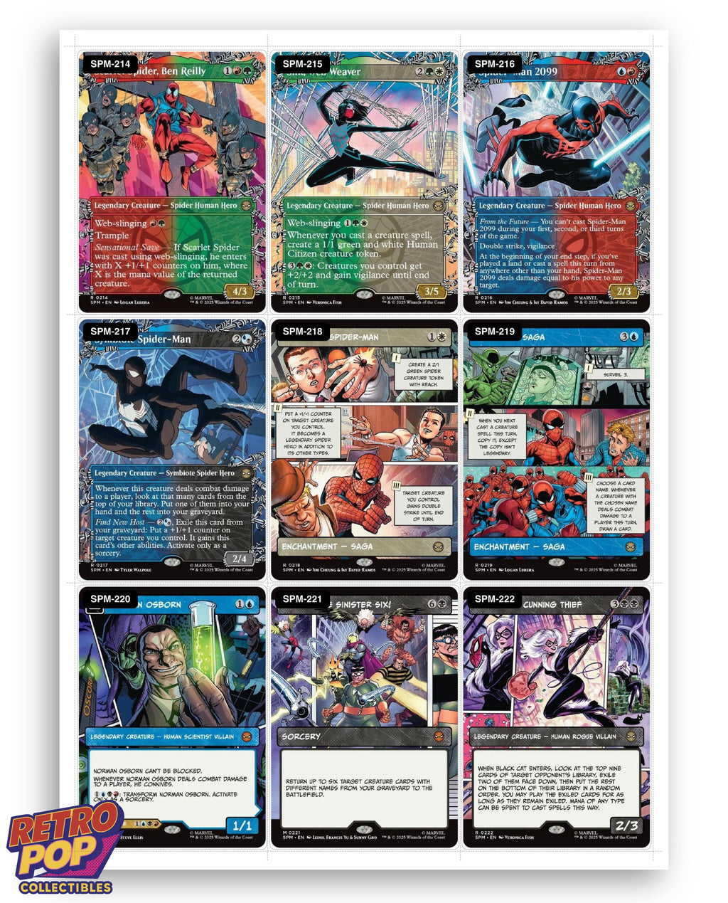 Spider-Man Magic The Gathering binder placeholders printable PDF - image 10