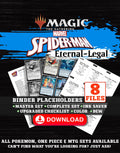 Spider-Man Eternal-Legal Magic The Gathering binder placeholders printable PDF - includes Ghost-Spider, Gwen Stacy