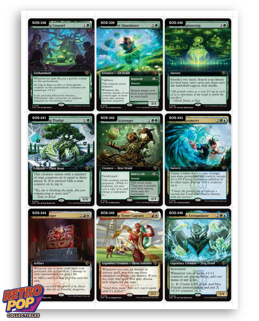 Secrets of Strixhaven Magic The Gathering binder placeholders printable PDF - image 10