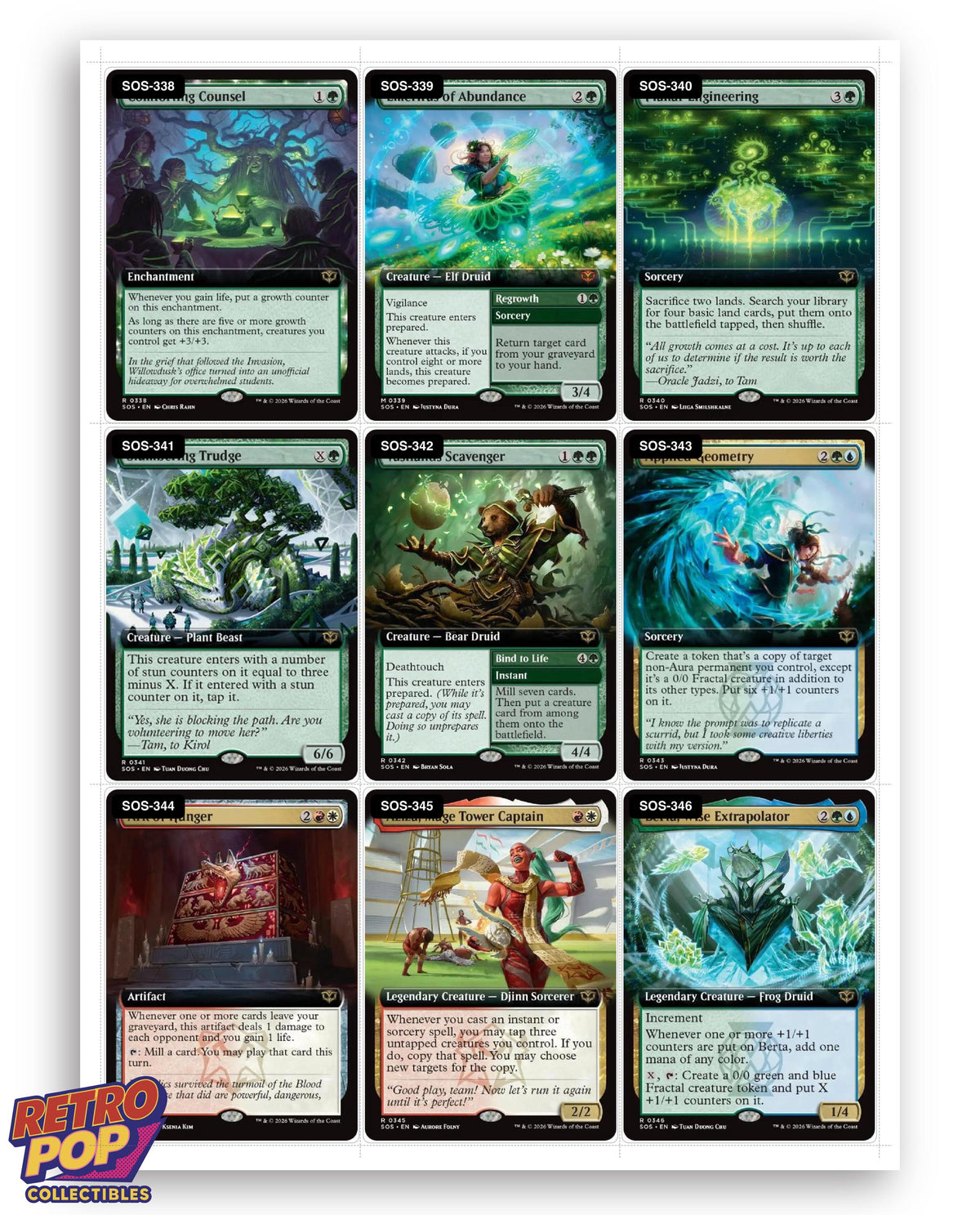 Secrets of Strixhaven Magic The Gathering binder placeholders printable PDF - image 10