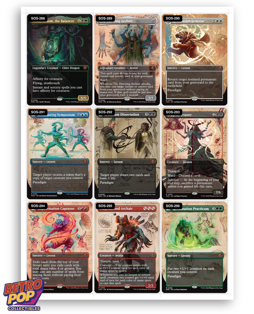 Secrets of Strixhaven Magic The Gathering binder placeholders printable PDF - image 7