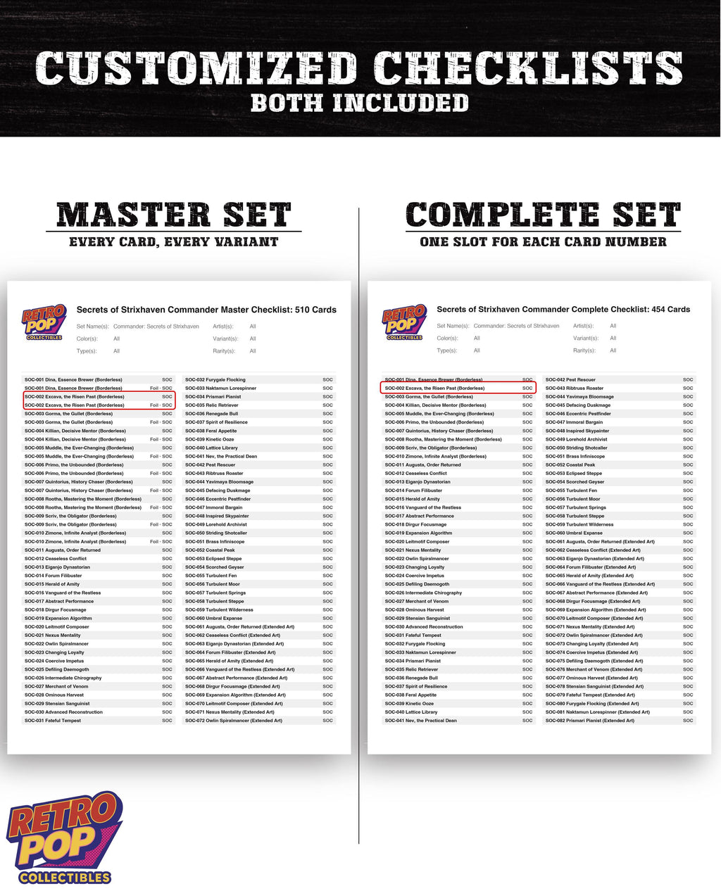 Secrets of Strixhaven Commander Magic The Gathering binder placeholders printable PDF - image 6