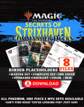 Secrets of Strixhaven Commander Magic The Gathering binder placeholders printable PDF - includes Dina, Essence Brewer