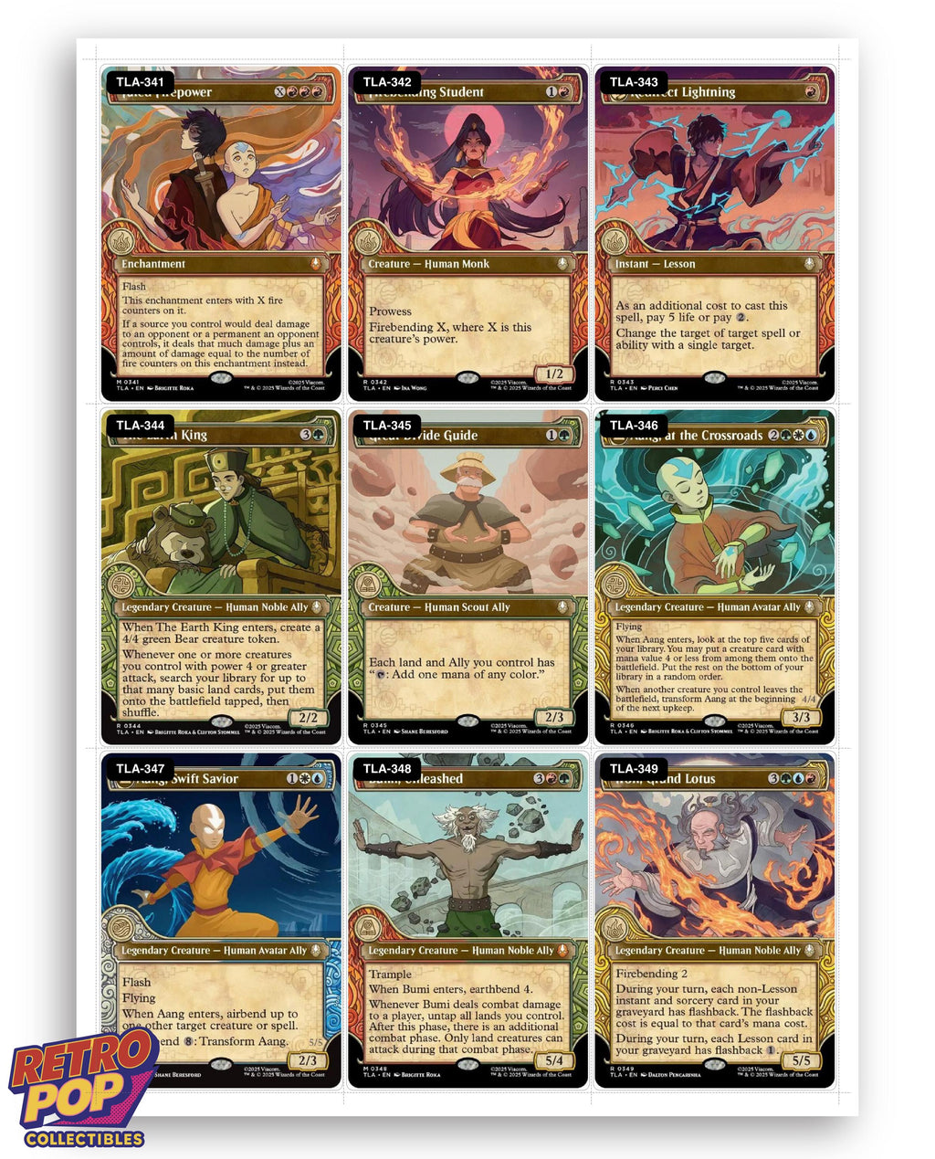 Avatar: The Last Airbender Magic The Gathering binder placeholders printable PDF - image 9