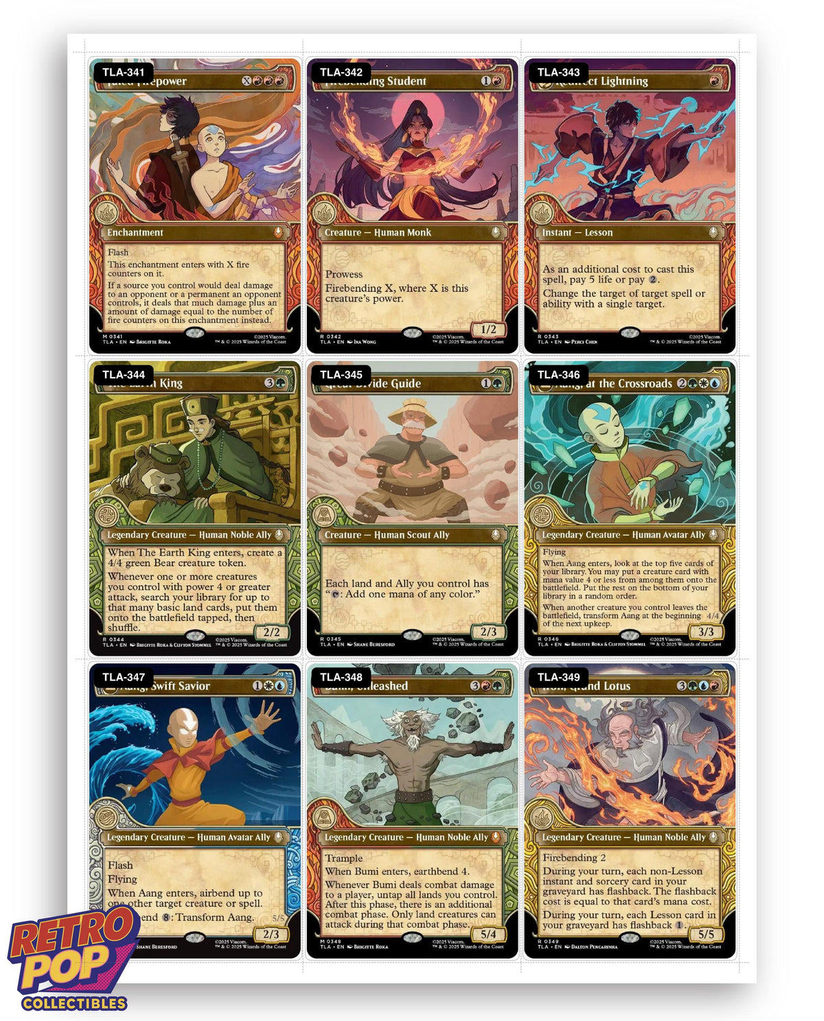 Avatar: The Last Airbender Magic The Gathering binder placeholders printable PDF - image 9