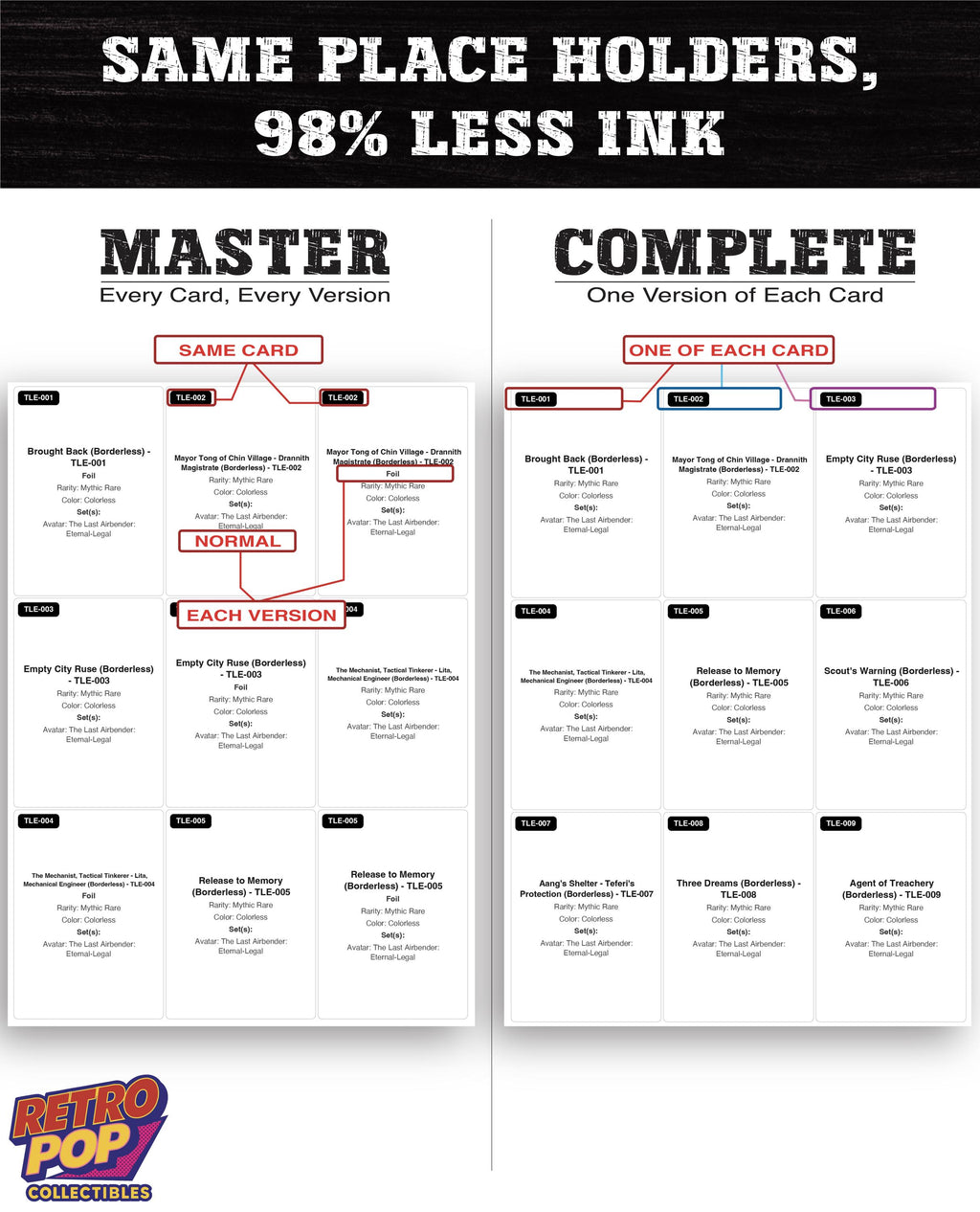 Avatar Eternal-Legal Magic The Gathering binder placeholders printable PDF - image 5