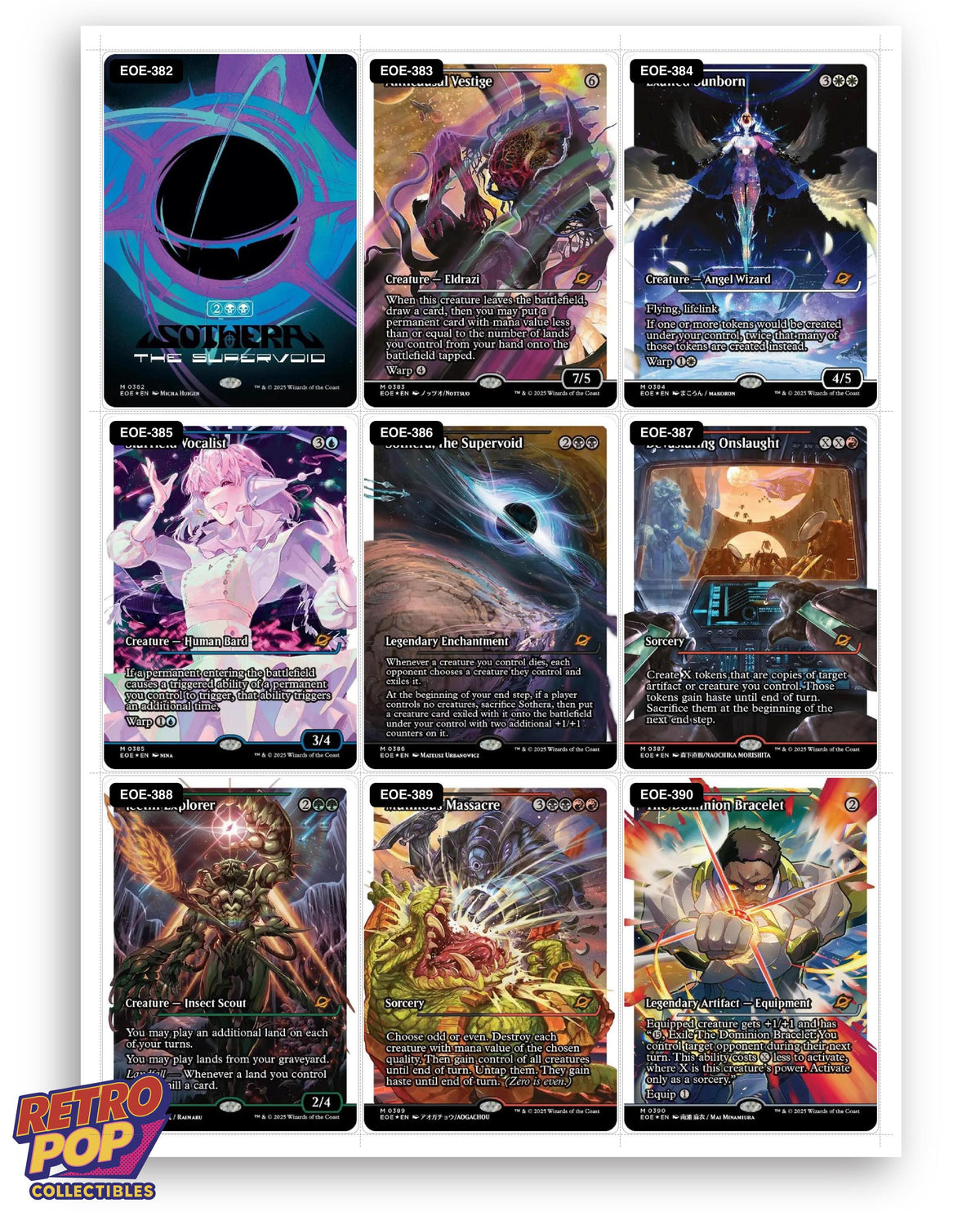 Edge of Eternities Magic The Gathering binder placeholders printable PDF - image 8