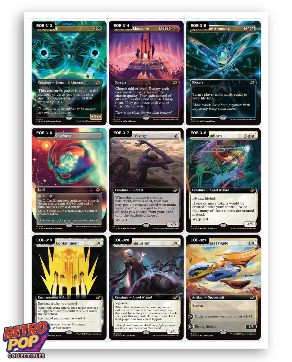 Edge of Eternities Magic The Gathering binder placeholders printable PDF - image 10