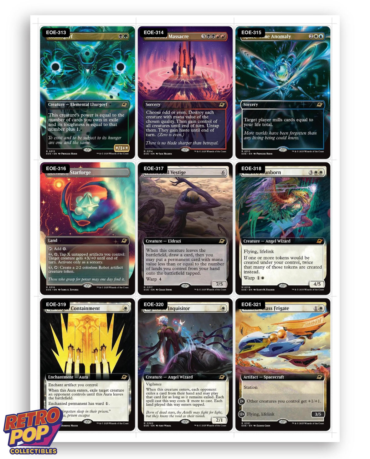 Edge of Eternities Magic The Gathering binder placeholders printable PDF - image 10
