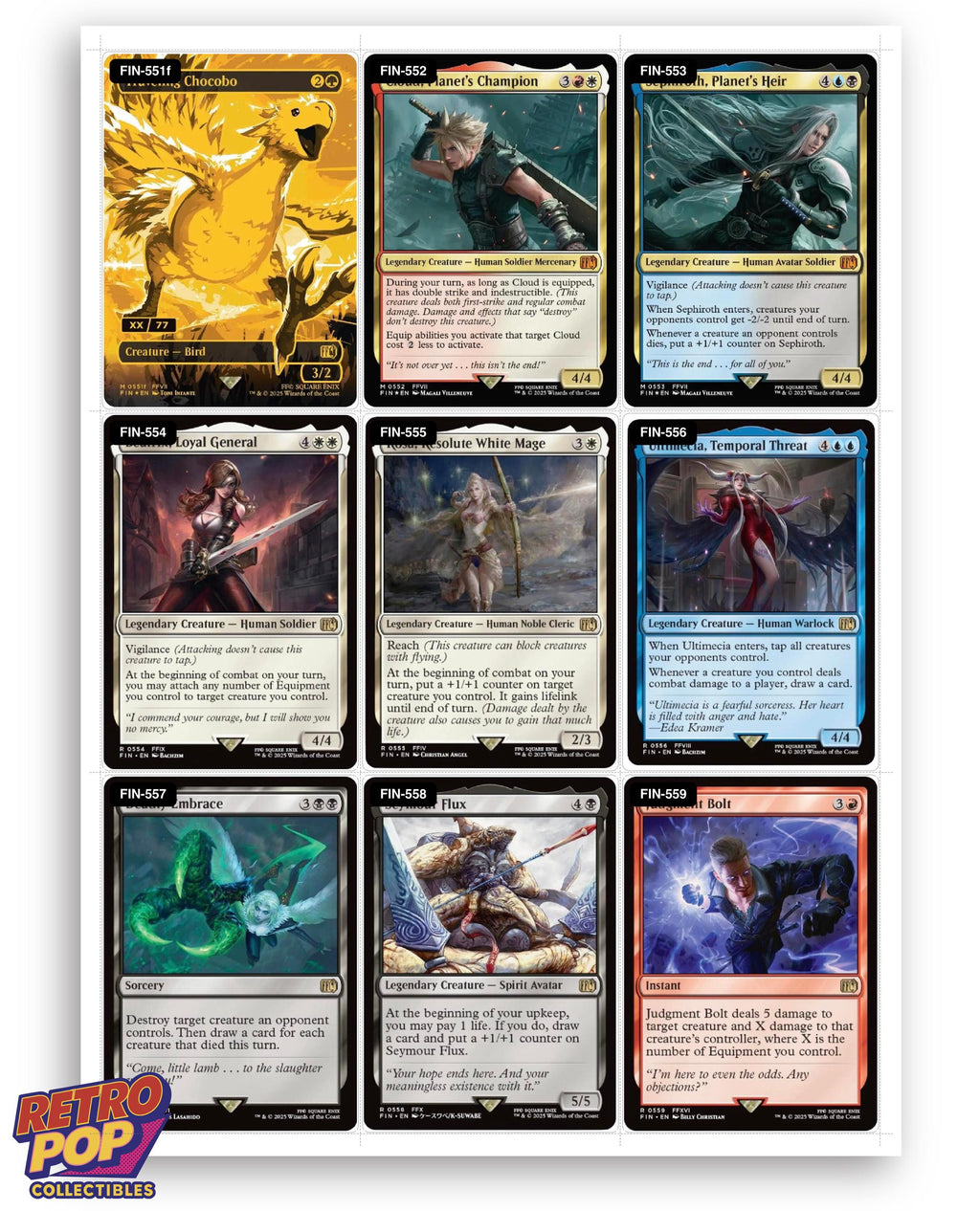Final Fantasy Magic The Gathering binder placeholders printable PDF - image 8
