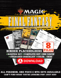 Final Fantasy Magic The Gathering binder placeholders printable PDF - includes Absolute Virtue