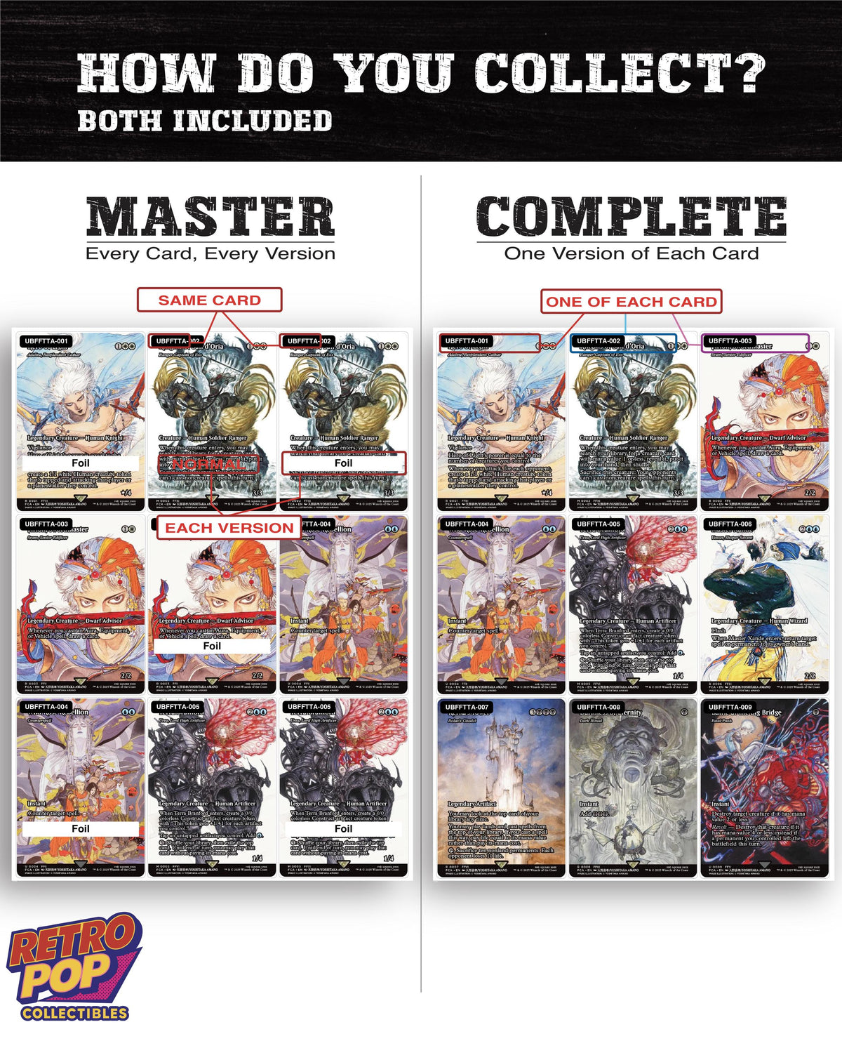 Final Fantasy Through the Ages Magic The Gathering binder placeholders printable PDF - image 4