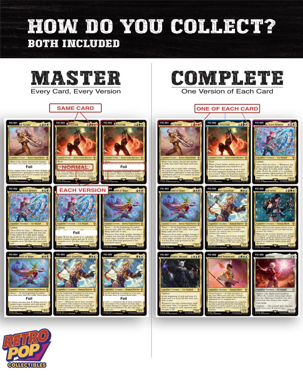 Final Fantasy Commander Magic The Gathering binder placeholders printable PDF - image 4