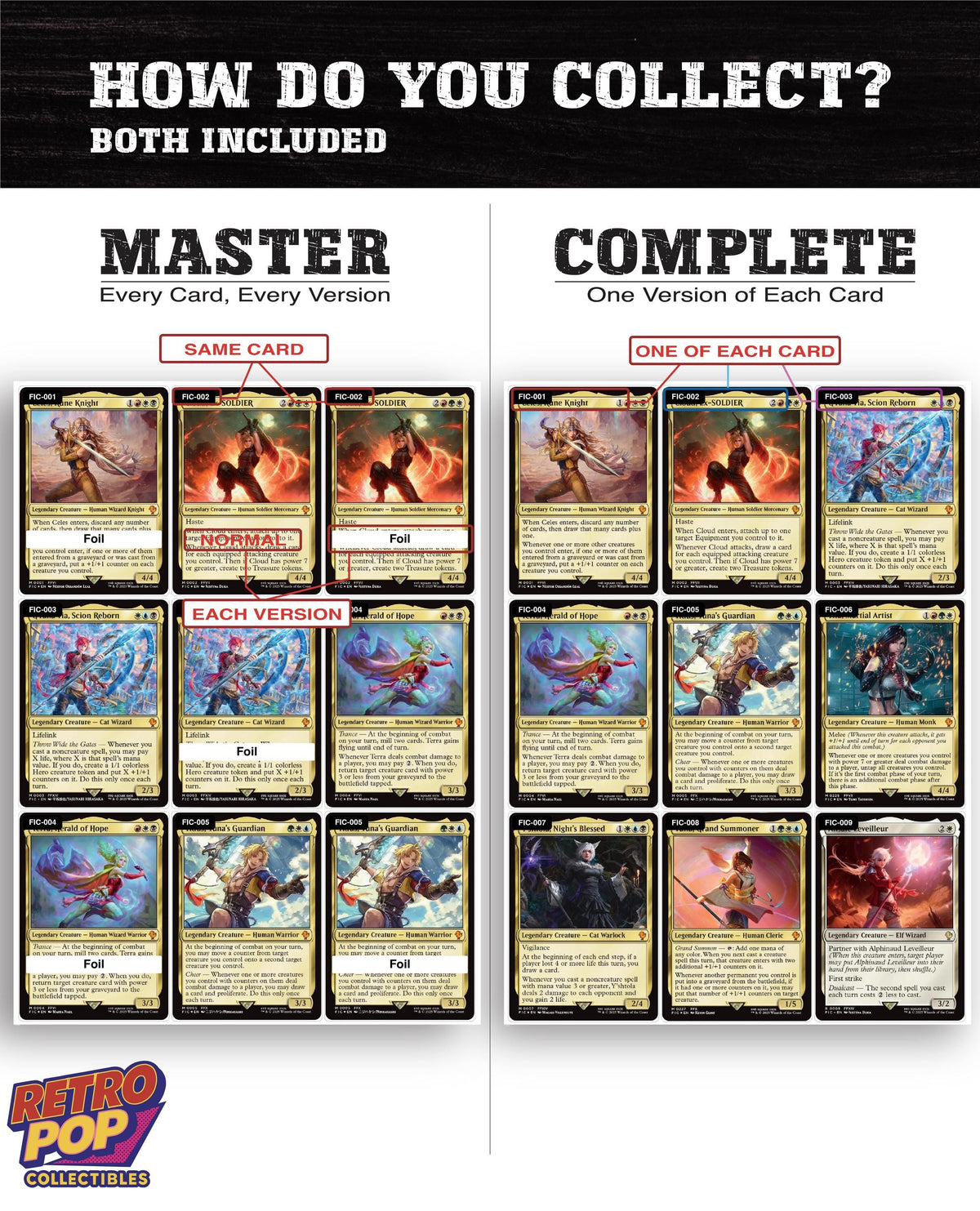 Final Fantasy Commander Magic The Gathering binder placeholders printable PDF - image 4