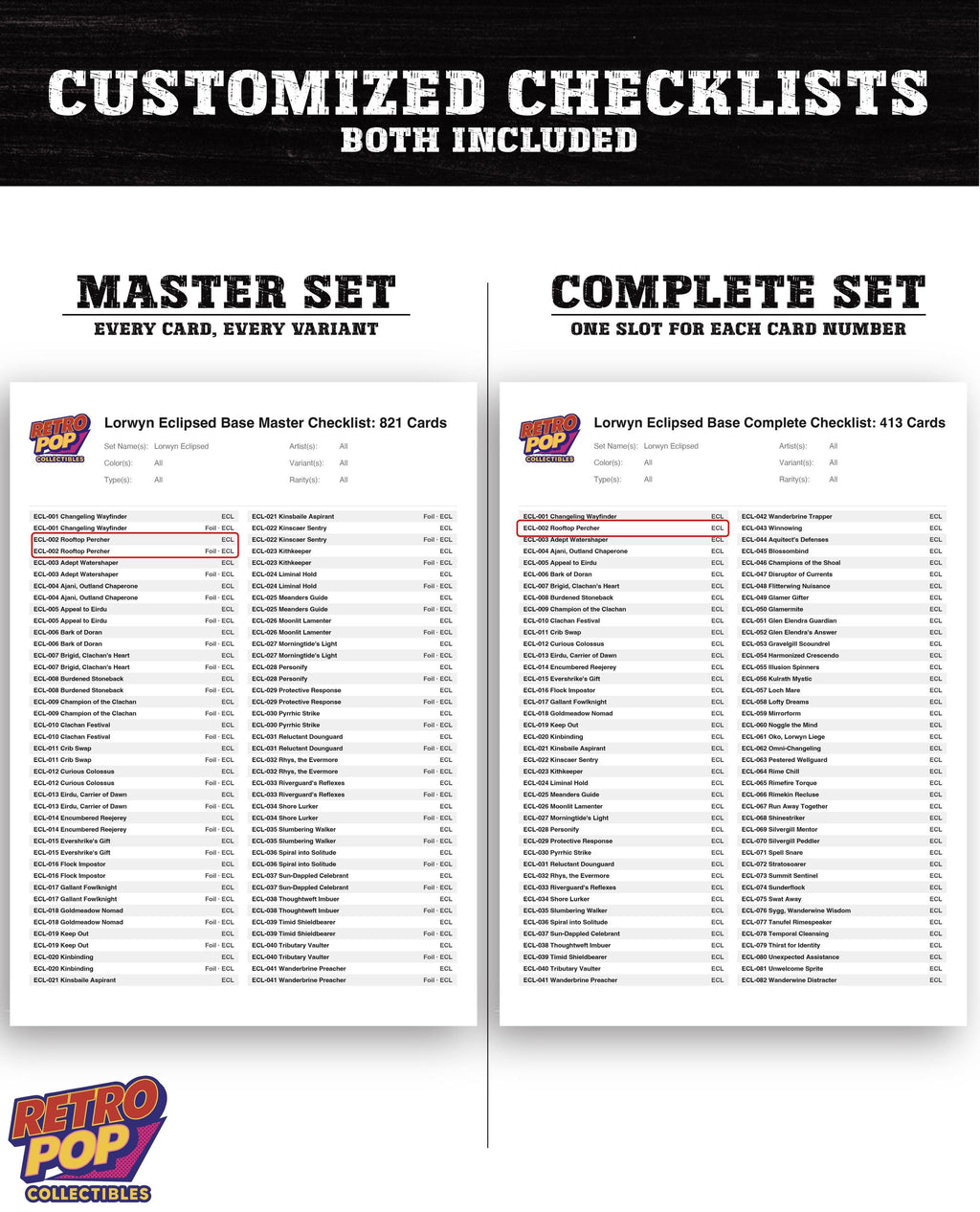 Lorwyn Eclipsed Magic The Gathering binder placeholders printable PDF - image 6