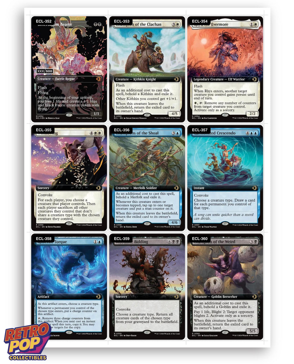 Lorwyn Eclipsed Magic The Gathering binder placeholders printable PDF - image 7