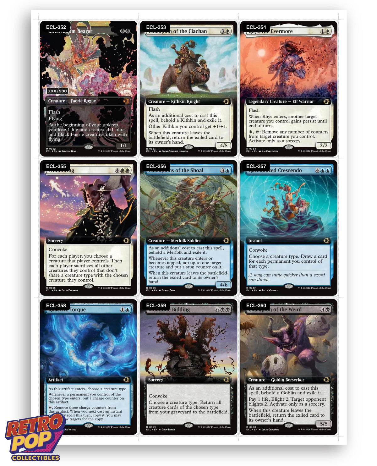 Lorwyn Eclipsed Magic The Gathering binder placeholders printable PDF - image 7