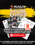 Lorwyn Eclipsed Magic The Gathering binder placeholders printable PDF - includes Ajani, Outland Chaperone