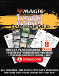 Lorwyn Eclipsed Commander Magic The Gathering binder placeholders printable PDF - includes Ashling, the Limitless