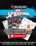 Spider-Man Magic The Gathering binder placeholders printable PDF - includes Anti-Venom, Horrifying Healer