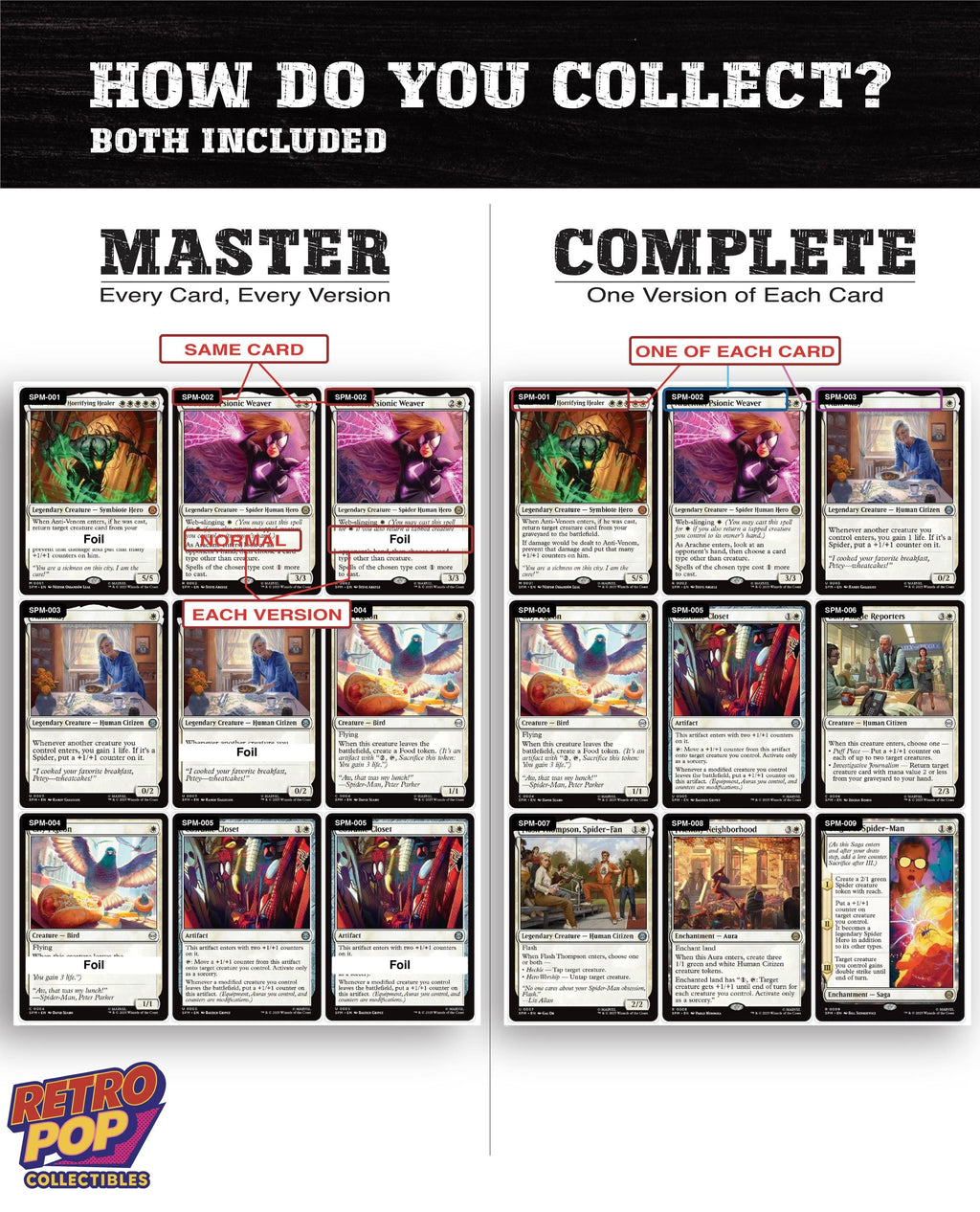 Spider-Man Magic The Gathering binder placeholders printable PDF - image 4
