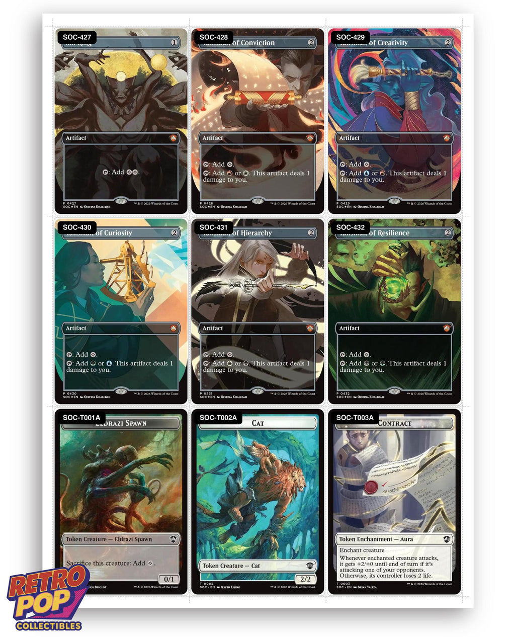 Secrets of Strixhaven Commander Magic The Gathering binder placeholders printable PDF - image 7