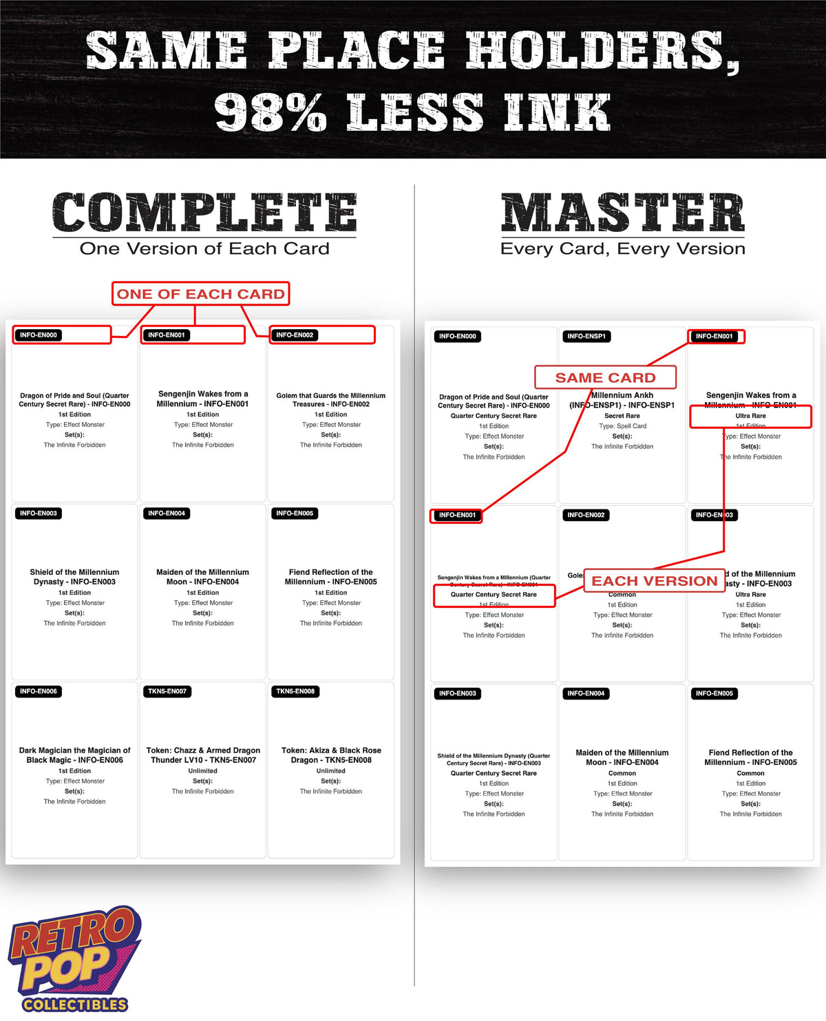 The Infinite Forbidden Yu-Gi-Oh binder placeholders printable PDF - image 5