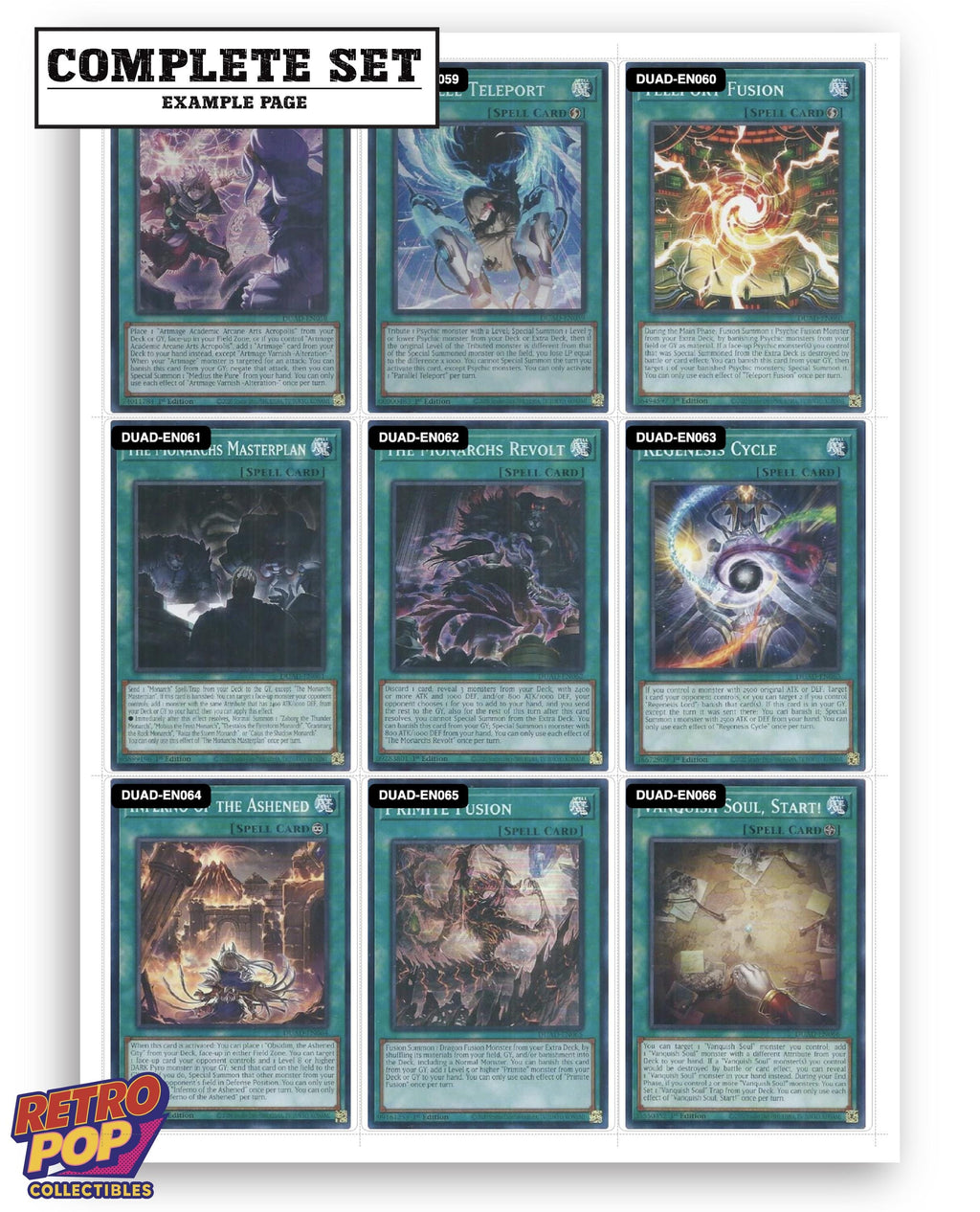 Duelist's Advance Yu-Gi-Oh binder placeholders printable PDF - image 8