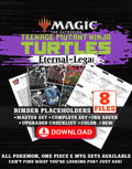 TMNT Eternal-Legal Magic The Gathering binder placeholders printable PDF - includes All Will Be One