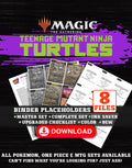 Teenage Mutant Ninja Turtles Magic The Gathering binder placeholders printable PDF - includes April O'Neil, Hacktivist
