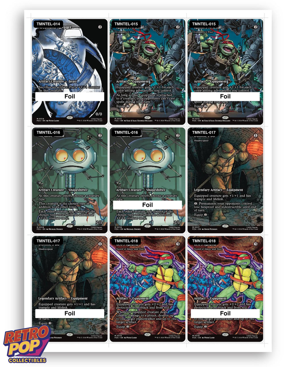 TMNT Eternal-Legal Magic The Gathering binder placeholders printable PDF - image 10