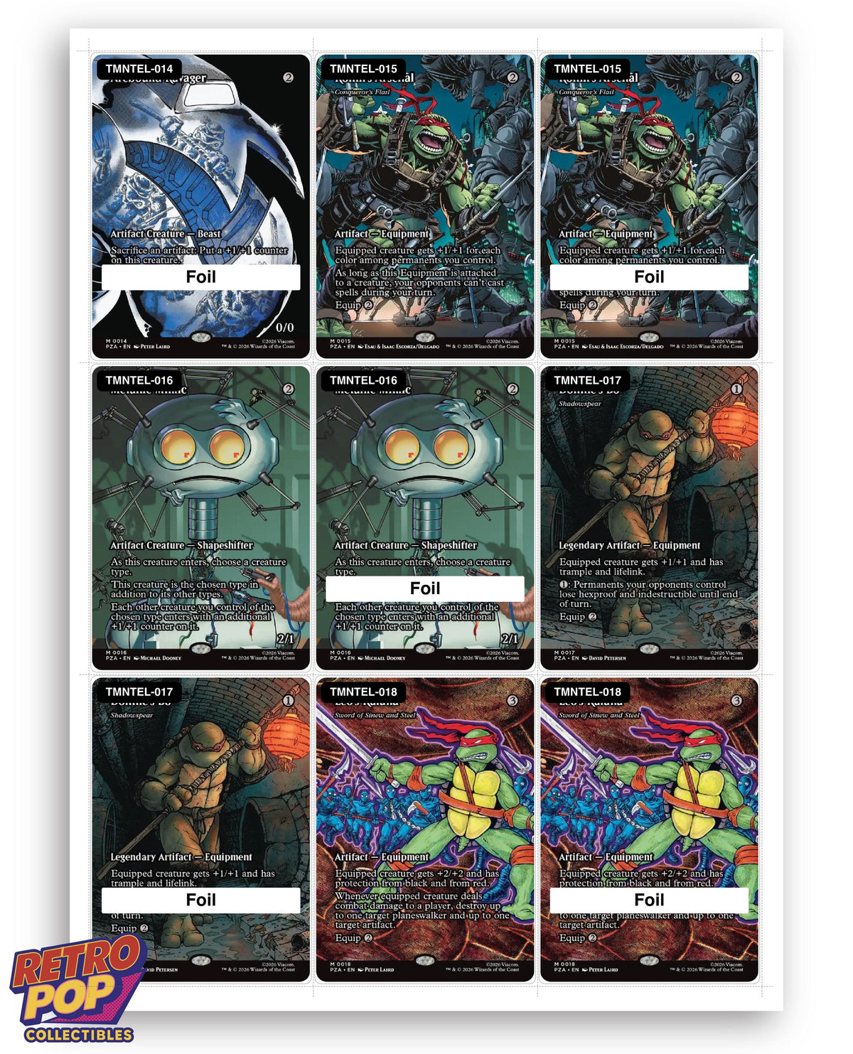 TMNT Eternal-Legal Magic The Gathering binder placeholders printable PDF - image 10