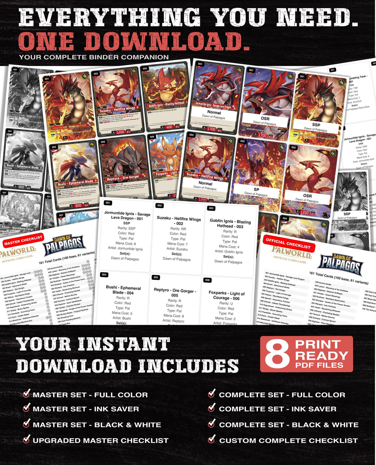 Dawn of Palpagos Palworld binder placeholders printable PDF - image 2