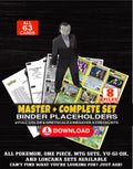 Every Giovanni Pokemon card ever made - gym leader master set binder placeholders with Giovanni's Nidoking