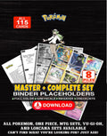 Every N Pokemon card ever made - trainer master set binder placeholders with Reshiram & Zekrom GX