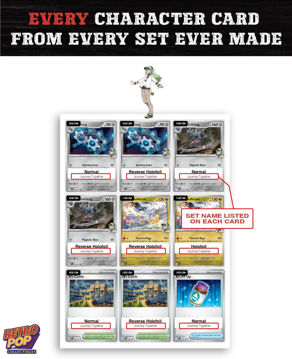Every N Pokemon card ever made - trainer master set binder placeholders - image 2