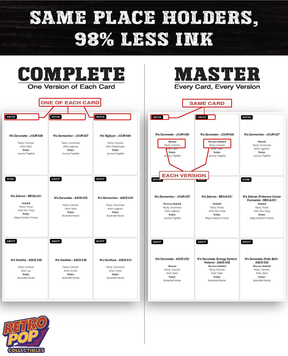 Every N Pokemon card ever made - trainer master set binder placeholders - image 6