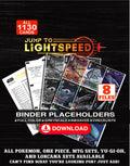 Jump to Lightspeed Star Wars Unlimited binder placeholders printable PDF - includes The Ghost - Heart of the Family