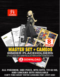 Every Cynthia Pokemon card ever made - trainer master set binder placeholders with Cynthia's Garchomp ex