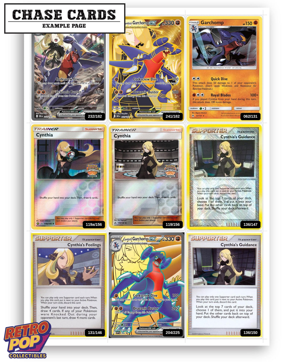 Every Cynthia Pokemon card ever made - trainer master set binder placeholders - image 8