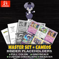 Every Indeedee Pokemon card ever made - master set binder placeholders with Indeedee